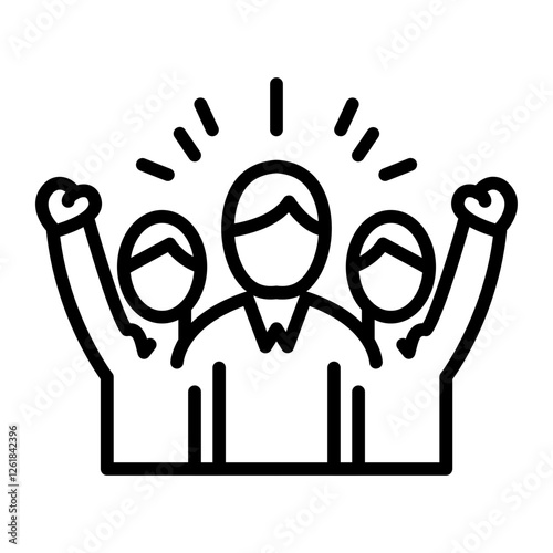 Cheering Together Icon