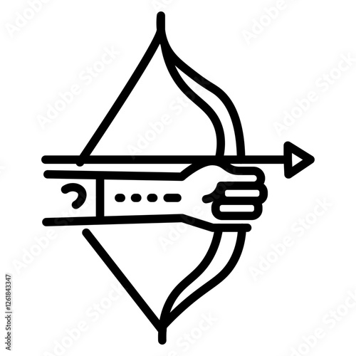 Bow Limb Vector Icon