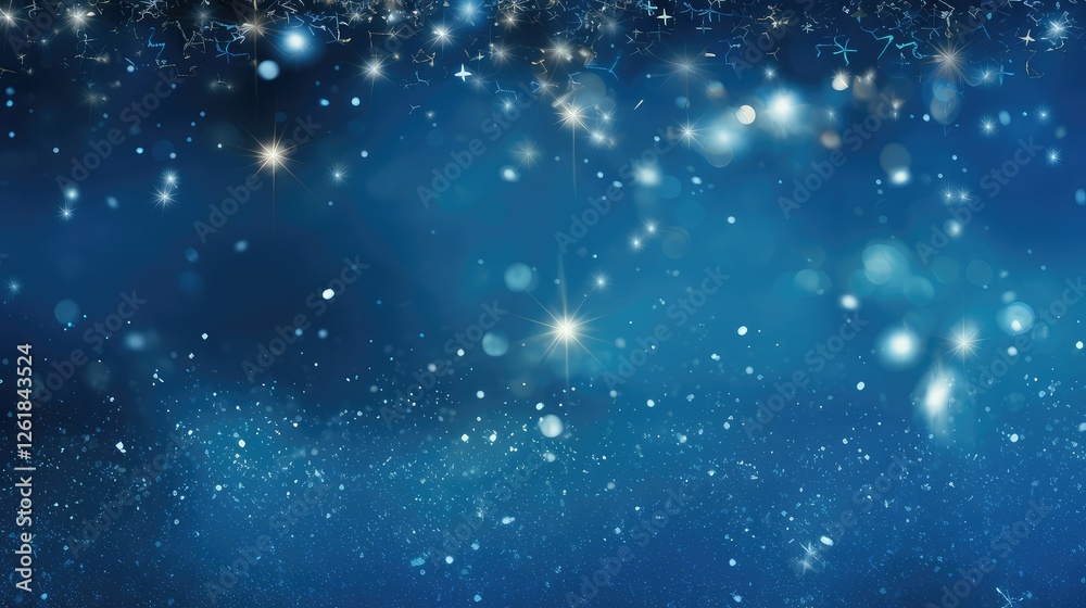 Fototapeta premium stars blue background sparkle