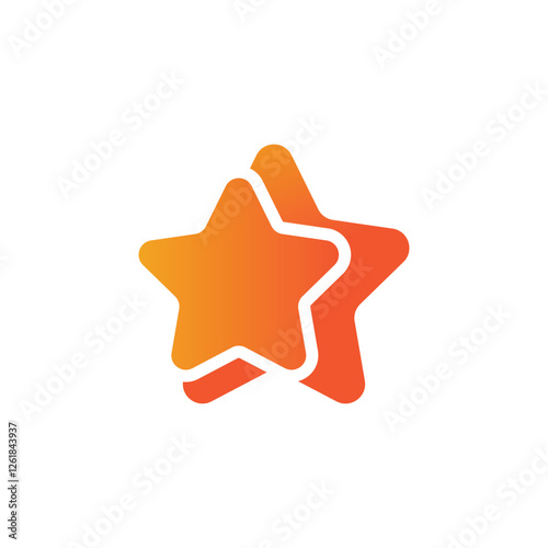 Star logo vector template element symbol design