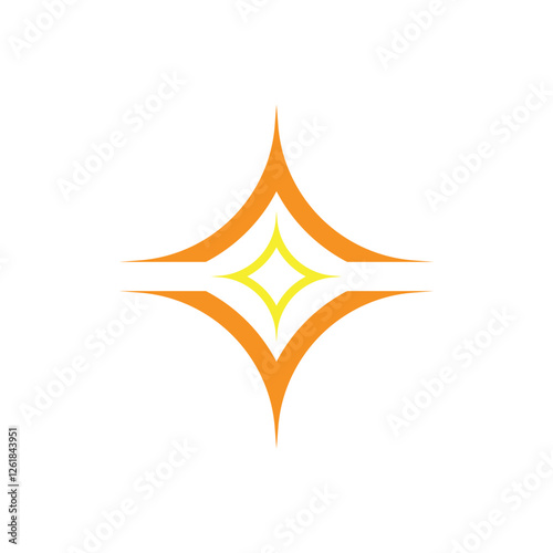 Star logo vector template element symbol design