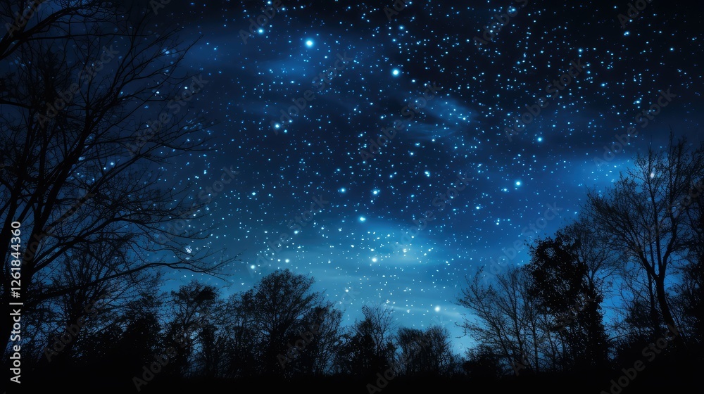 Fototapeta premium stars silouette background