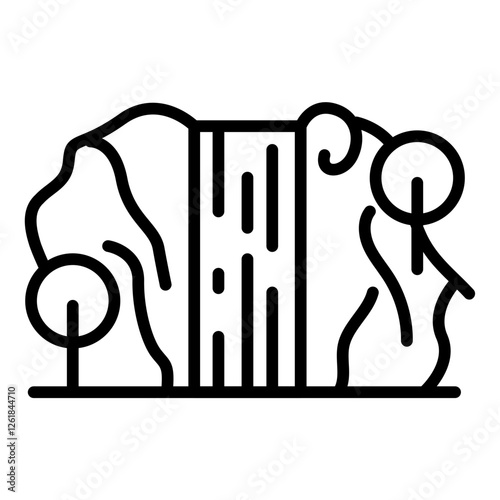 Waterfall Vector Icon