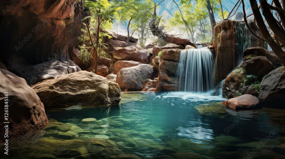 Fototapeta premium pool water spring