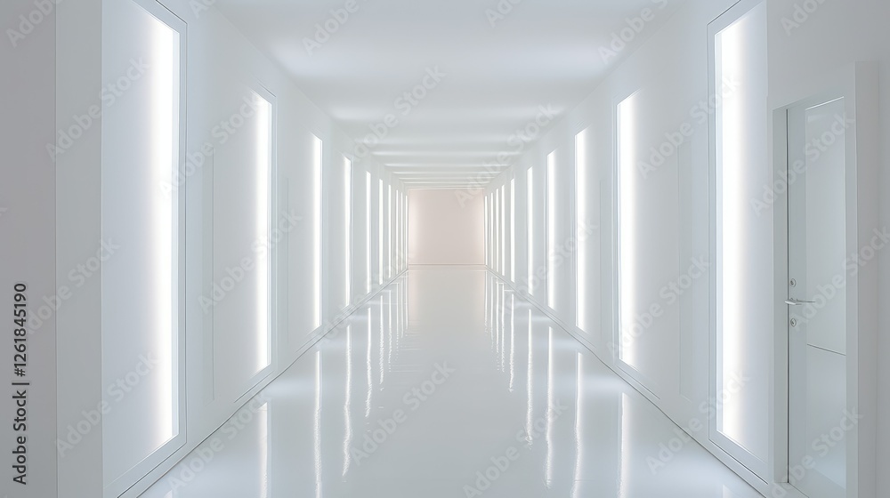 Fototapeta premium modern hallway of doors