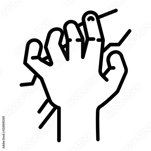 Hand Jam Vector Icon