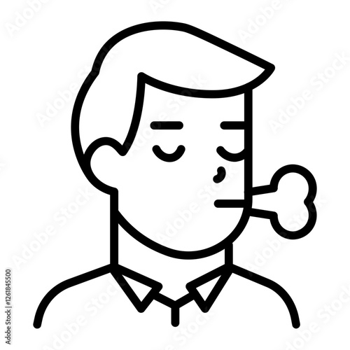 Breathing Difficulty Vector Icon