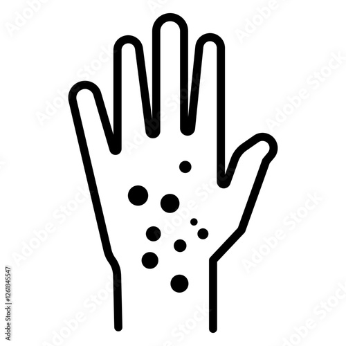Contact Dermatitis Vector Icon