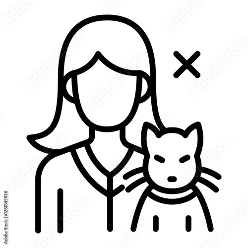 Pet Allergy Vector Icon