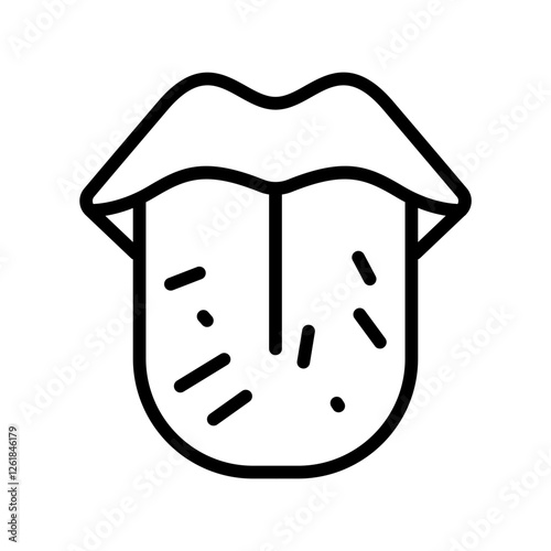 Tongue Swelling Vector Icon