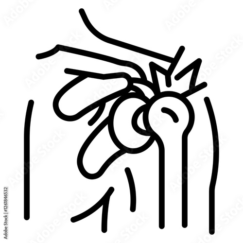 Frozen Shoulder Vector Icon