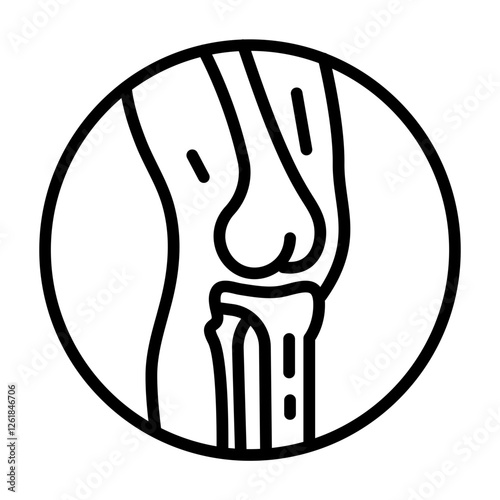 Ligament Tear Vector Icon