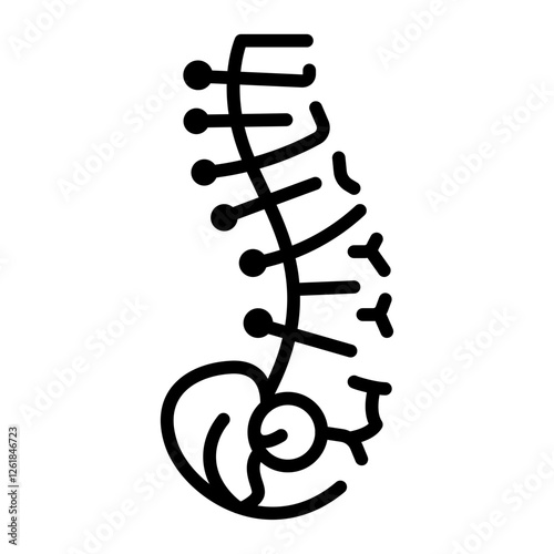 Lumbar Pain Vector Icon