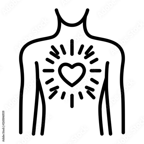 Radiating Pain Vector Icon