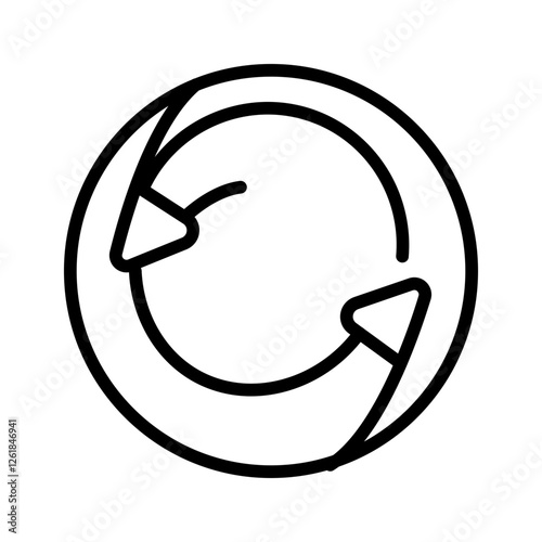 Rotational Strain Vector Icon