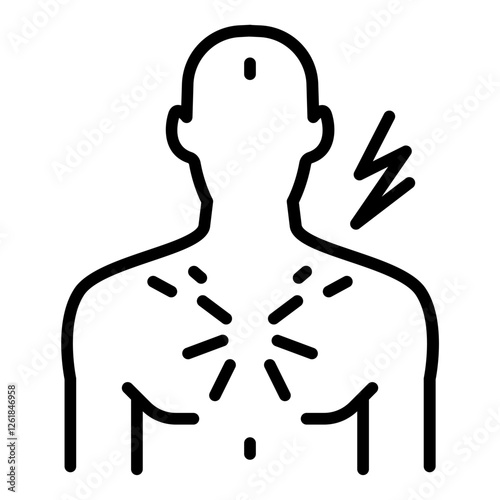 Scar Tissue Pain Vector Icon