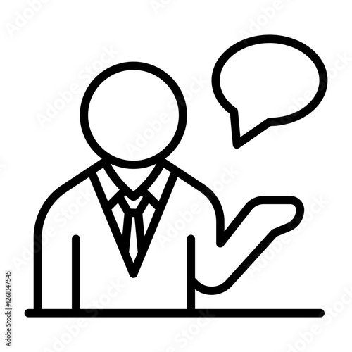 Mental Health Coach Vector Icon