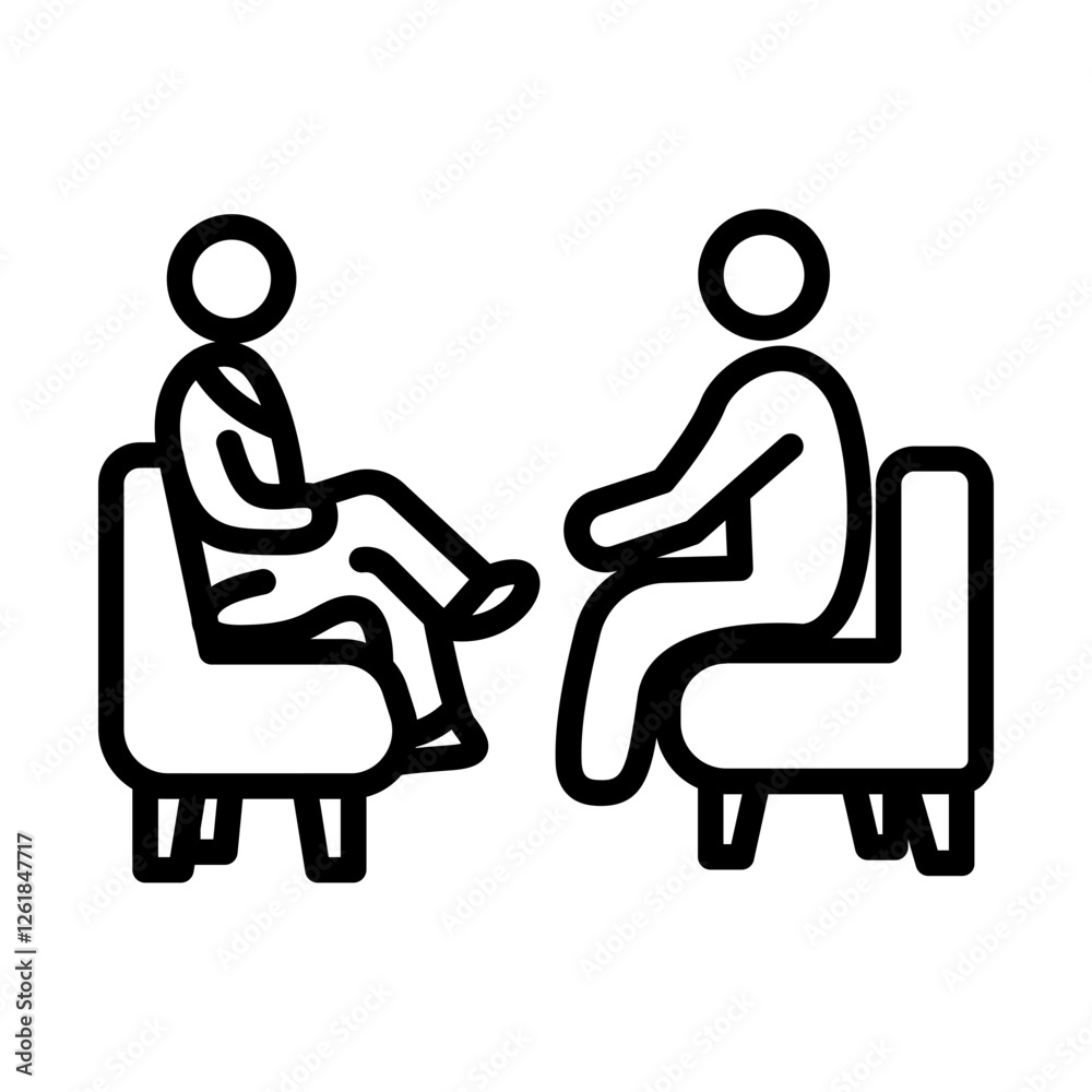 Personality Disorder Treatment Vector Icon Personality Disorder Treatment Vector Icon