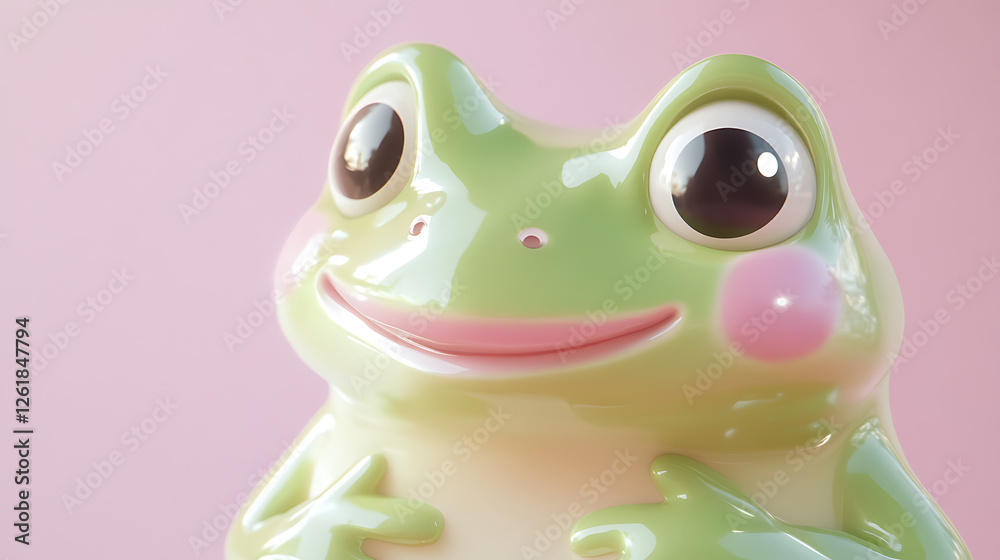 Obraz premium Cute Frog 3D