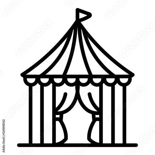 Monsoon Carnival Vector Icon
