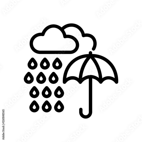 Monsoon Gathering Vector Icon