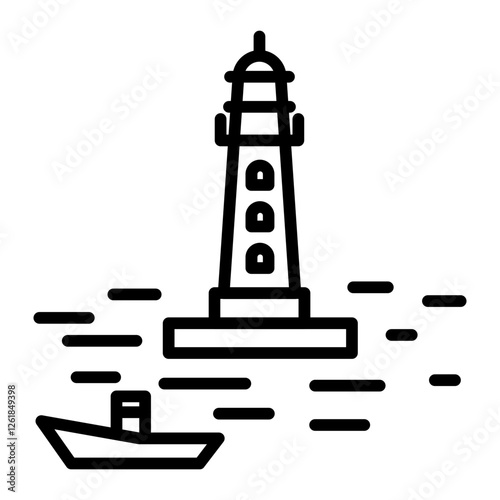 Harbor Quay Vector Icon
