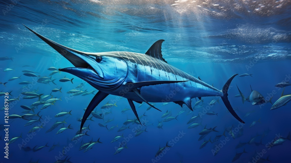 Obraz premium fish blue marlin