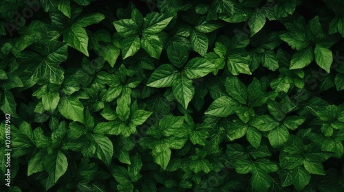 leaves green pattern background