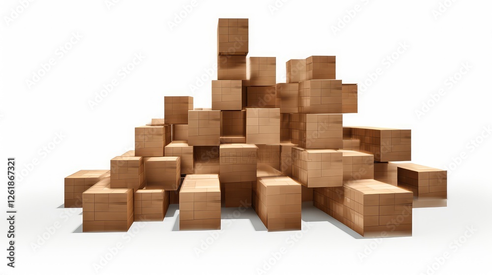 stack brown box transparent background stack brown box transparent background