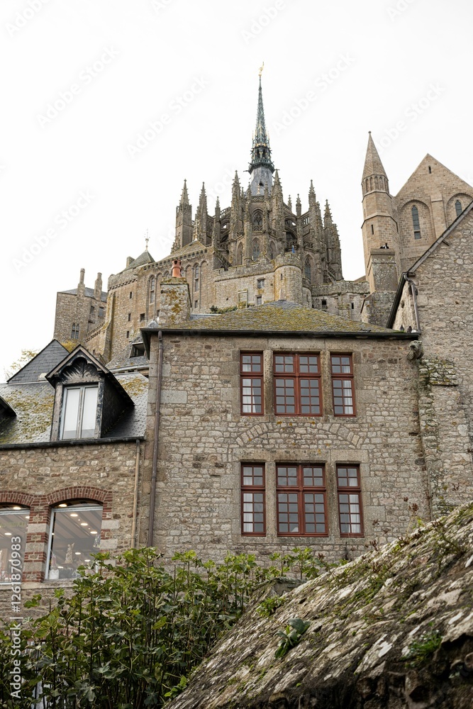 Fototapeta premium Mont Saint-Michel Abbey in Normandy, France.