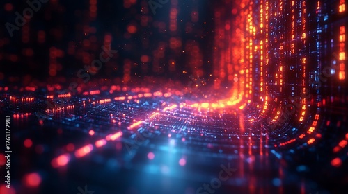 Market trends depicted an animated graph showcasing evolving patterns and consumer behaviors in a vibrant engaging display