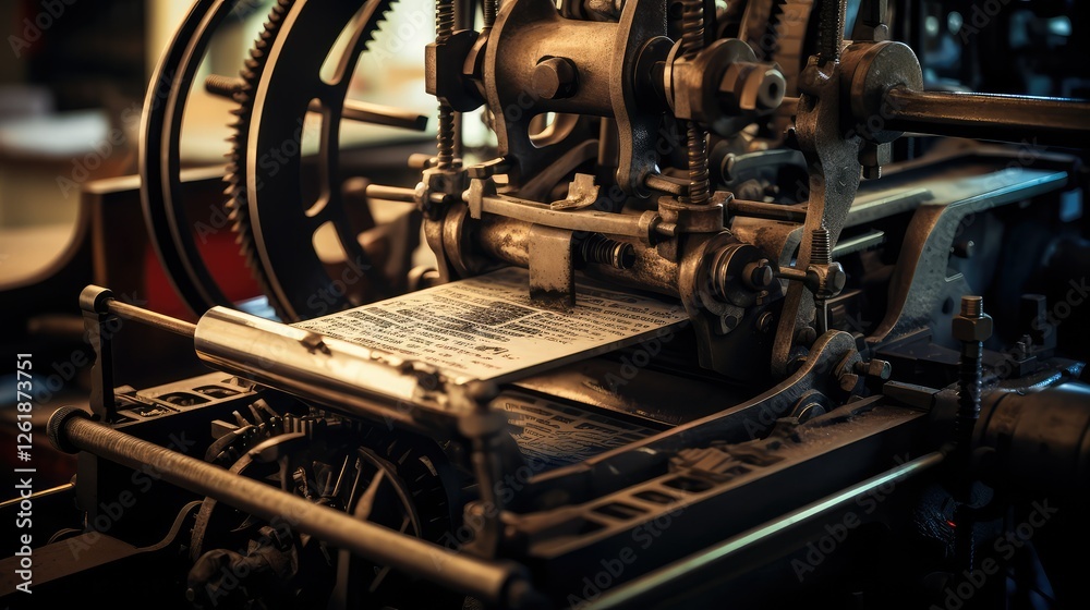 Fototapeta premium ink book print