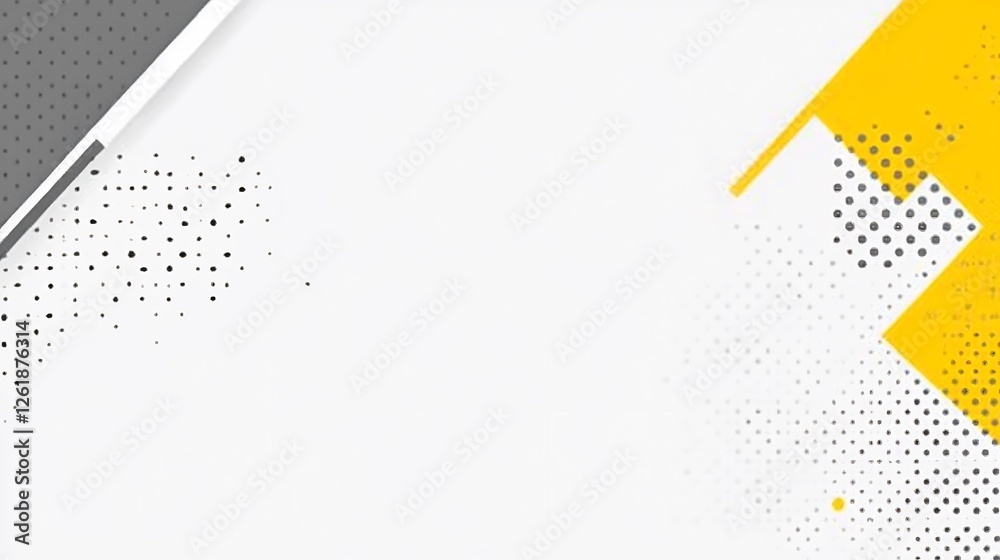 custom made wallpaper toronto digitalAbstract Geometric Background Yellow Grey White Bold Design. AI Generated