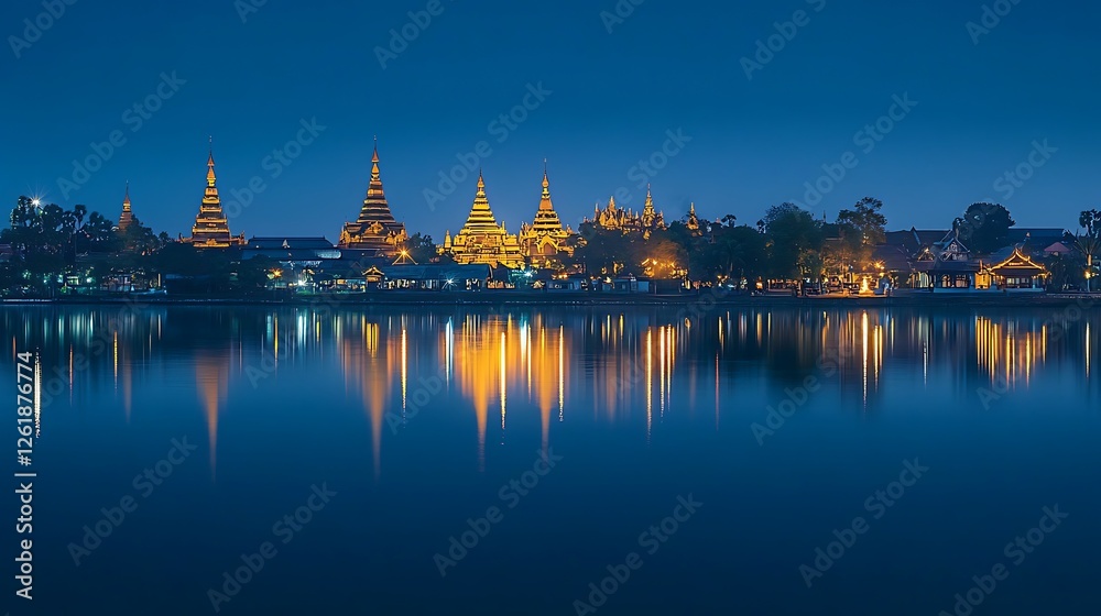 Obraz premium temple of the emerald buddha in bangkok