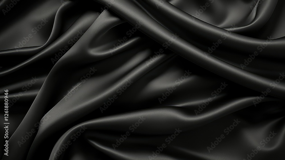 Obraz premium fabric black cloth texture