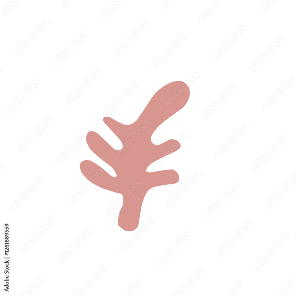 abstract coral shape abstract coral shape