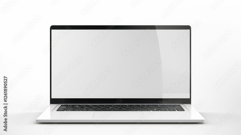 modern student laptop white background modern student laptop white background