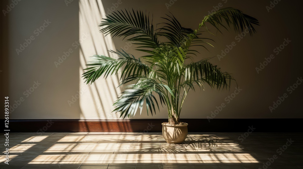 Fototapeta premium decor plant on floor