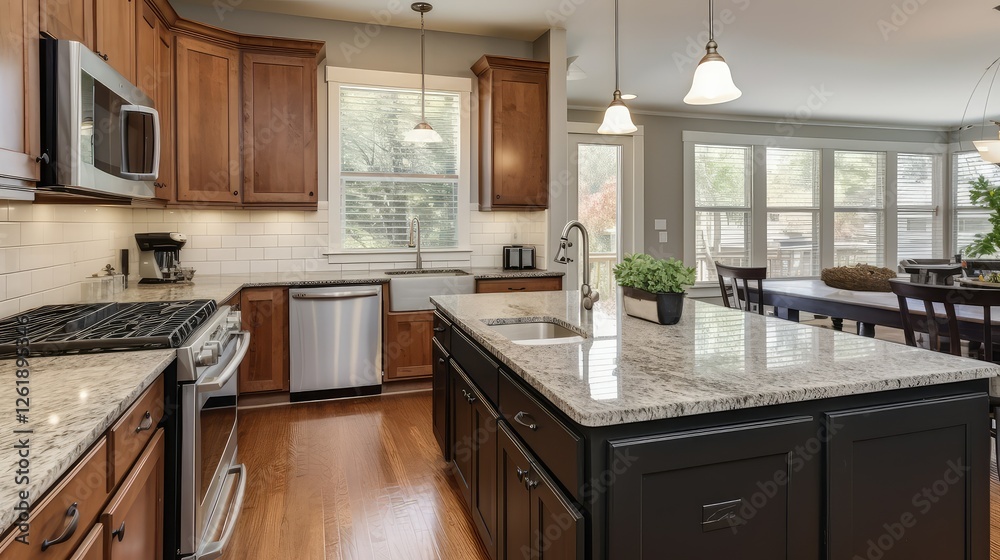 Fototapeta premium kitchen open house real estate