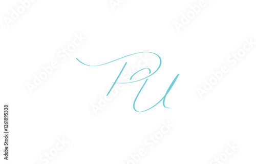 A minimal yet stylish depiction of white cursive lettering forming PU on a dark background, symbolizing elegance and simplicity.