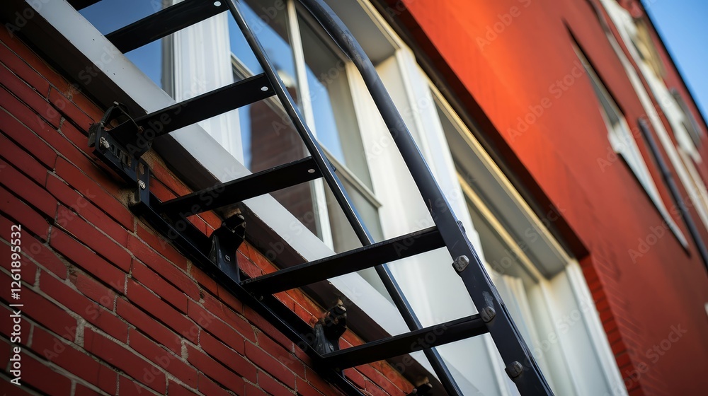 Obraz premium emergency home fire escape plan