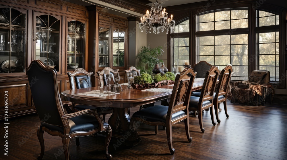 Obraz premium table stained wood