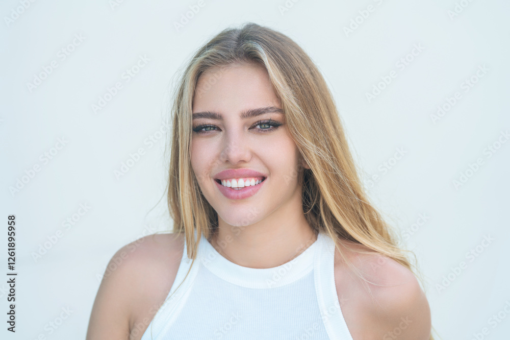 Happy young lady looking on camera and smiling. Beautiful smiling young woman. Pretty girl smiling with perfect smile. Happy and smiling female face. Portrait of authentic happy woman. Happy young lady looking on camera and smiling. Beautiful smiling young woman. Pretty girl smiling with perfect smile. Happy and smiling female face. Portrait of authentic happy woman.