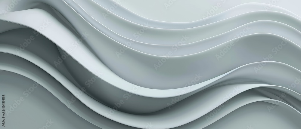 Elegant White Waves on Abstract Background Elegant White Waves on Abstract Background