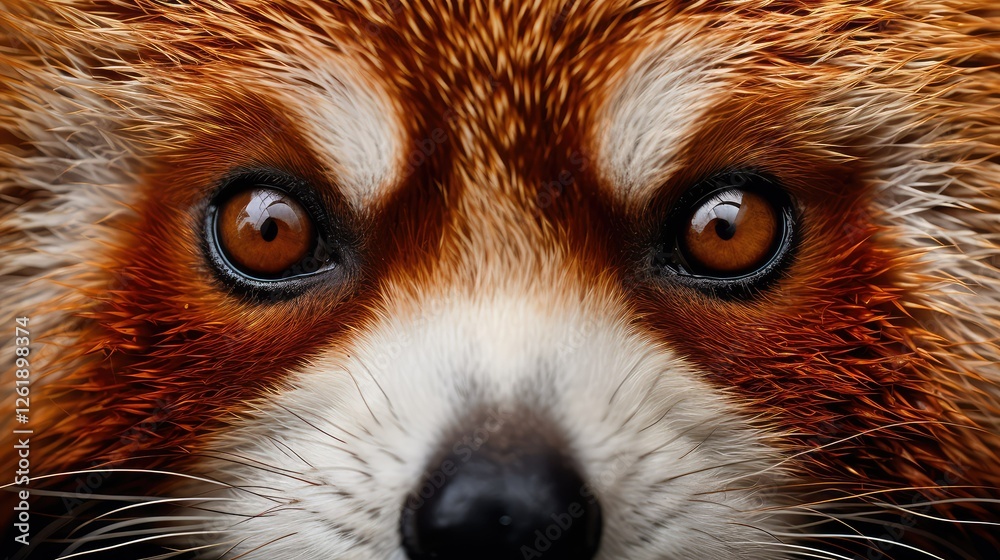 Obraz premium face red panda pattern