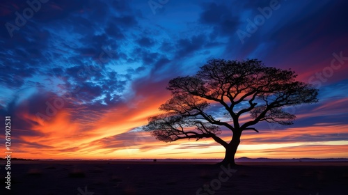 contrast sunset blue