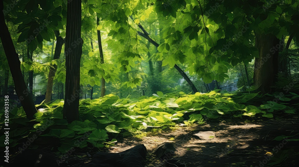 Fototapeta premium foliage leaves and branches