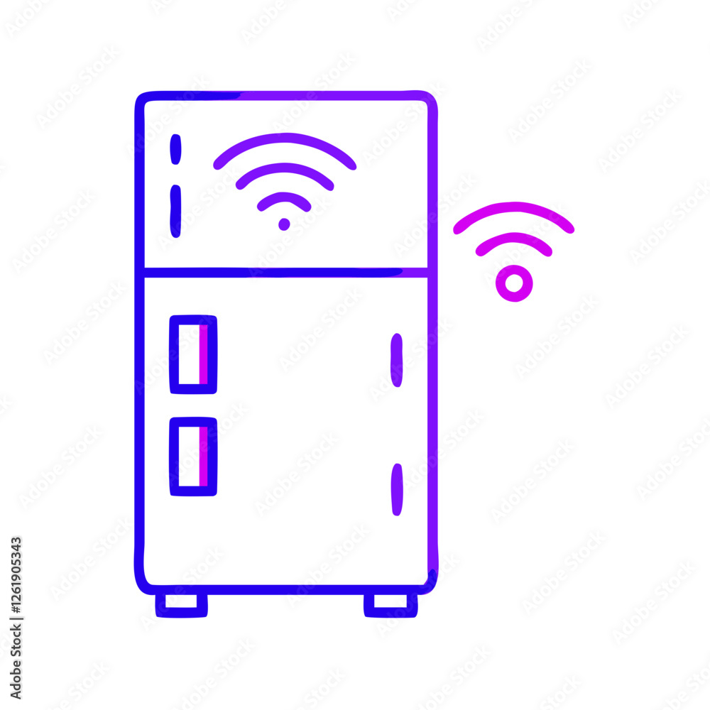 Smart refrigerator with IoT connectivity Smart refrigerator with IoT connectivity