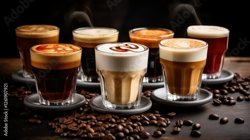 cappuccino types of coffee drinks photo