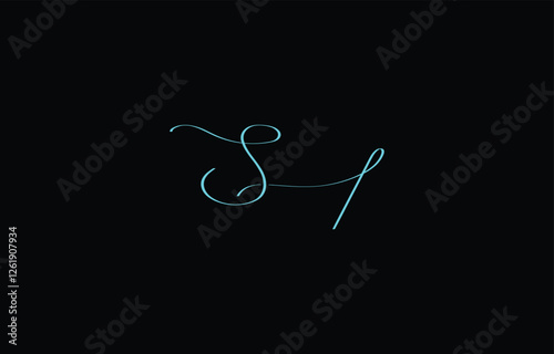 A minimal yet stylish depiction of white cursive lettering forming SI on a dark background, symbolizing elegance and simplicity.
